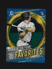 2021 Bowman Jake Cronenworth Rookie of the Year Favorites Blue Mojo 117/150