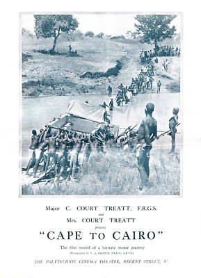 CAPE TO CAIRO 1926 African Road Trip REGENT ST POLY Film Programme Africa Travel