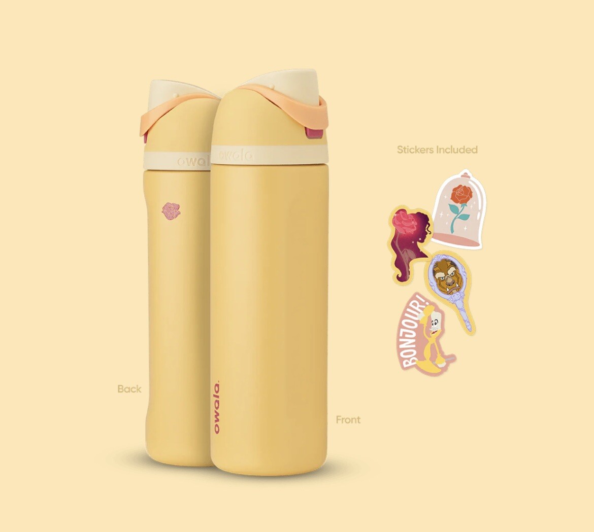 Owala 🥀🕰️ Disney Princess BELLE 24 oz. AUTHENTIC FreeSip Bottle