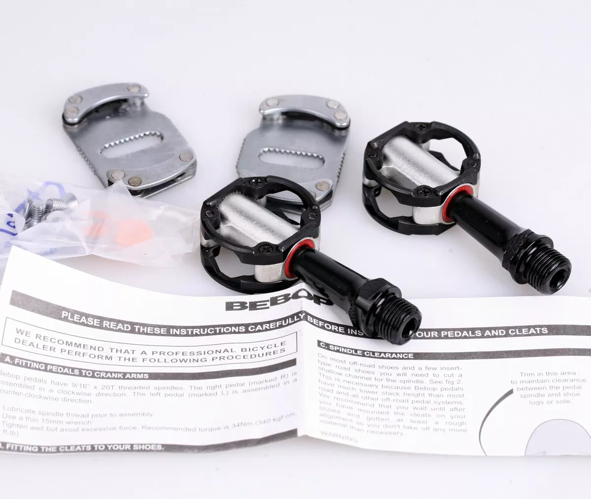 Bebop Pedals by VP One for CycloCross Gravel Road bike 145g Pair