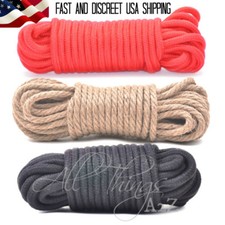 10m Adult Soft Cotton Hemp Bondage Rope Play Strap Restraint Kinky Games