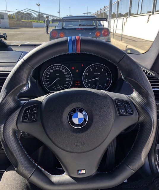 BMW Steering Wheel custom flat bottom PADDLE E90 E91 E92 E93 E81 E82 E88 335i eBay
