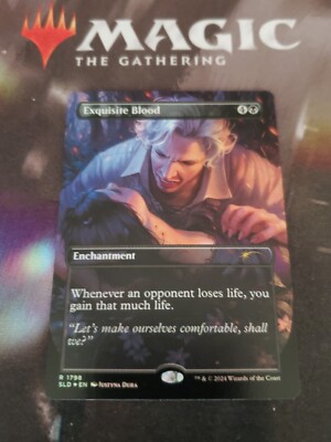 Mtg. Exquisite Blood. Foil Borderless. D&D Secret Lair. Nm | eBay