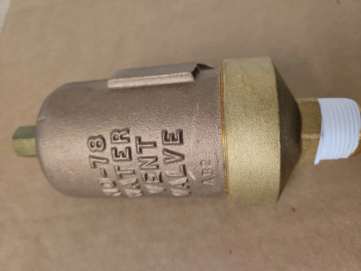 NEW! BELL u0026amp; GOSSETT Hydronic Air Vent, 3/4 in (M)NPT, 150 psi Max.  Pressure, 78 | eBay