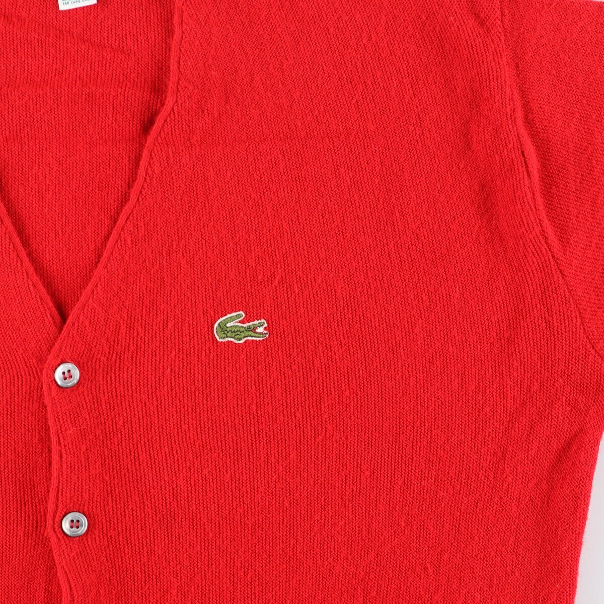80s~90'S Lacoste LACOSTE CLUB Acrylic Knit Cardigan Made in 80s~90'S Lacoste LACOSTE CLUB Acrylic Knit Cardigan Made in