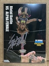Io Shirai Autograph Rival Battle v Alpha Female 2018 Stardom Memorial #36 SP WWE
