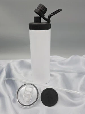 MARKENLOS Sublimation Rohlinge 3er-Set Thermobecher Trinkflasche Tumbler 650 ml MATT