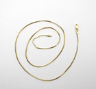 14K Yellow Gold Foxtail Chain Necklace 18" [N111] — photo 2