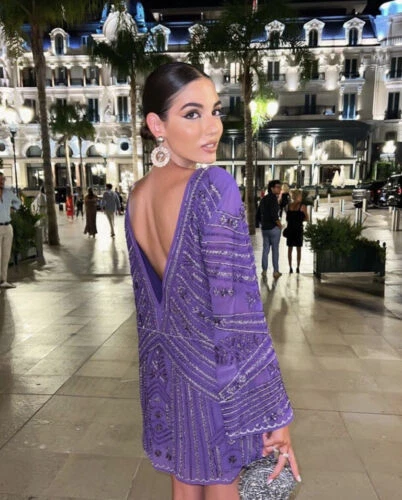 Odyssey embellished velvet dress sale