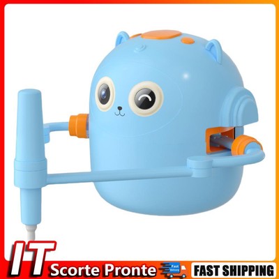 Interactive Educational Drawing Robot Montessori Learning Toy for Kids (Blue)