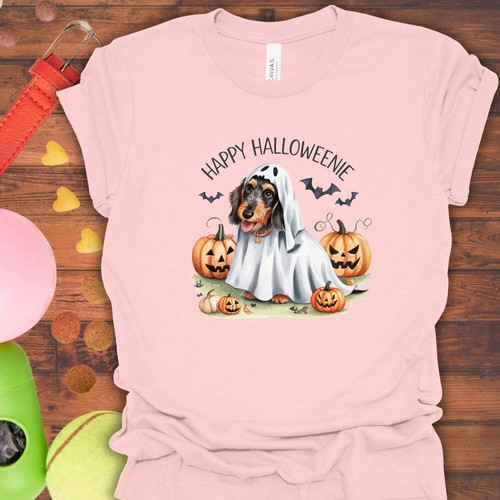 HAPPY HALLOWEENIE DACHSHUND T-SHIRT - Picture 22 of 29