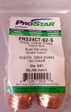 2PC PRO STAR PRAXAIR Tweco Twep99549 Nozzle Coarse Thread 5/8" Dia PRS24CT-62-S 
