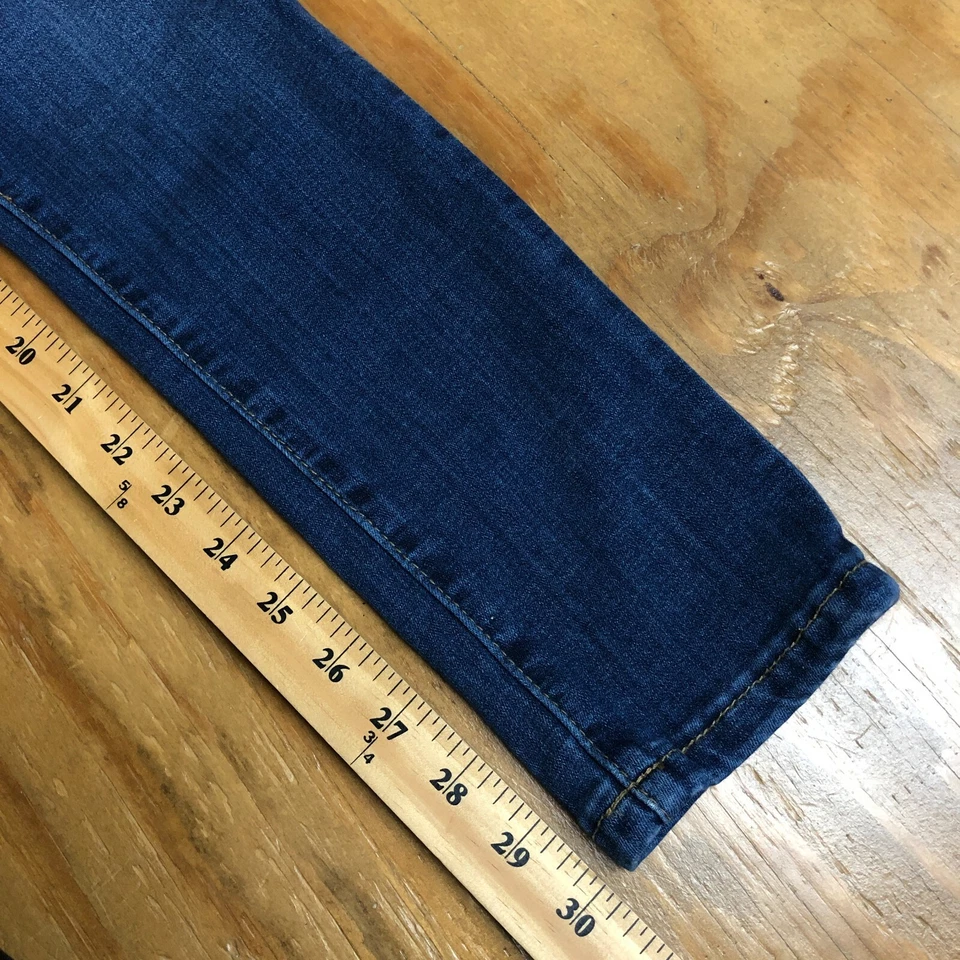 Pantalones de mezclilla The Limited ajustados desgastados talla 4 azul rasgado 25x30 Foto 4 de 4
