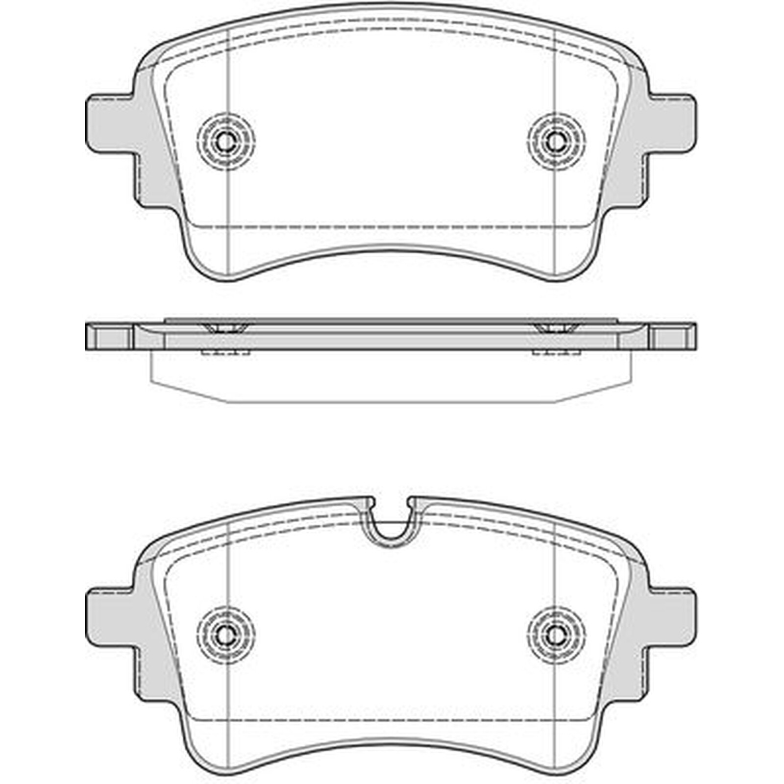 Apec Blue Brake Pads - Rear  PD4050 - For Audi A4 A5 A6 A7 Q5 - OE Quality