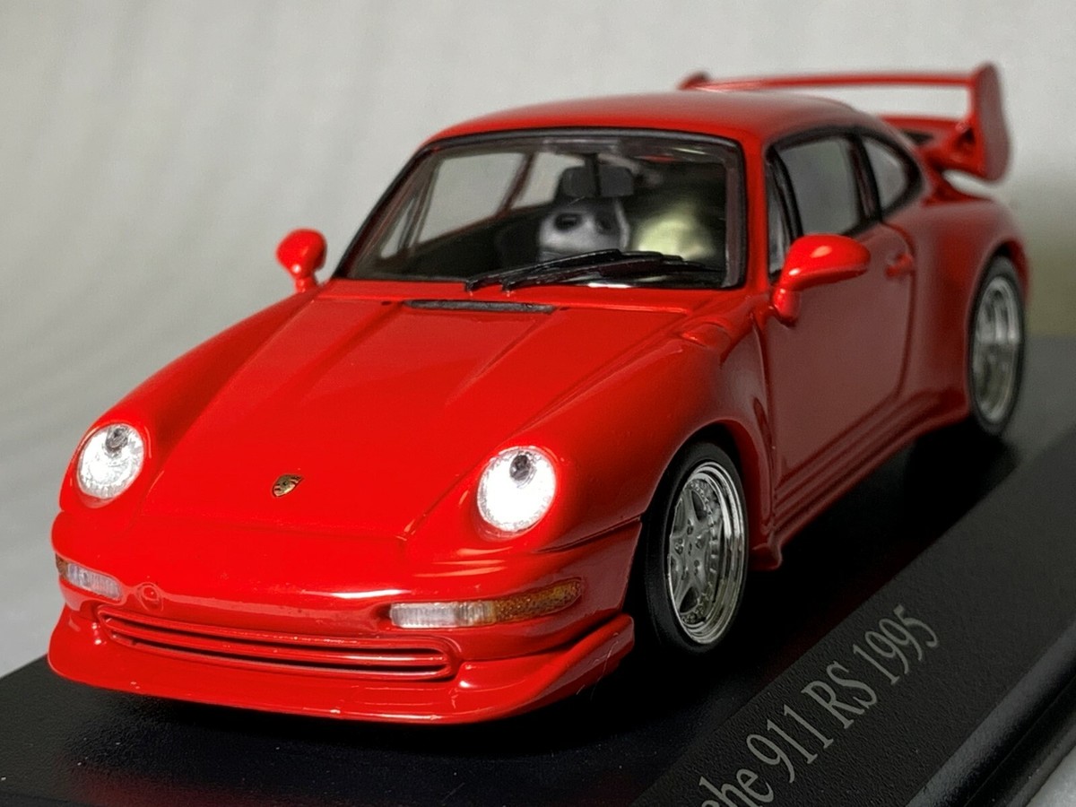 Porsche 911 RS 1995 Street Red 1:43 MINICHAMPS MINI CAR FAN
