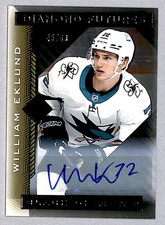 William Eklund 2021-22 UD Black Diamond Futures Rookie Auto /99 #BDF-WE *ML* San