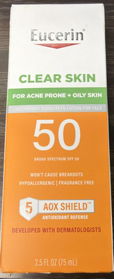 EUCERIN CLEAR SKIN FOR ACNE PRONE + OILY SKIN 05/26