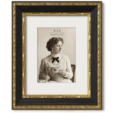 Vintage 8x10 Picture Frame, Ornate Antique Gold 8x10 Frame with Tempered Real...