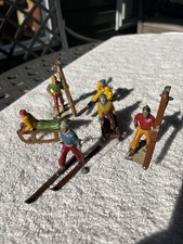 Vintage Lead Skiing Figures, 1950 s France
