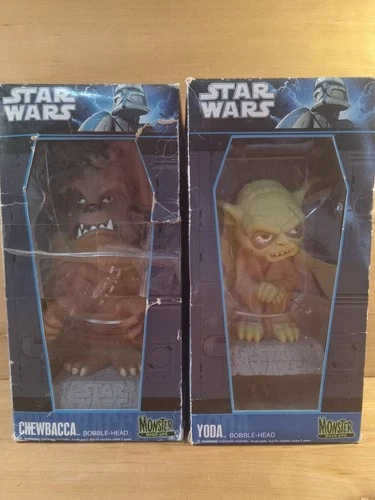 Star Wars Monster Mash Ups Chewbacca Yoda Bobble Head Funko Lucasfilm G11