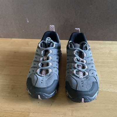 Merrell Women's Gray Pink Black Hiking Shoes US 9.5 Medium J06018