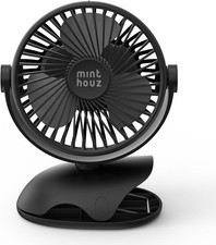 Minthouz Clip on fan,7200mAh USB-C Rechargeable Battery Operated Fan,360� Rotate