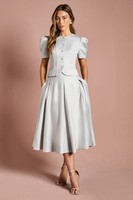 Coast Silver Midi Skirt Womens Occasion Skirts