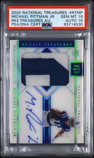 2020 National Treasures Michael Pittman JR. #RT-MP Rookie Patch Auto RPA PSA 10 