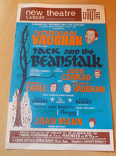 Norman Vaughan Jess Conrad Joan Mann Kenneth Earle  Cardiff Pantomime Flyer 1970