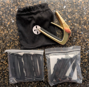 Thalia 200 Series Guitar Capo with Full Set of Fret Pads & Bag EUC