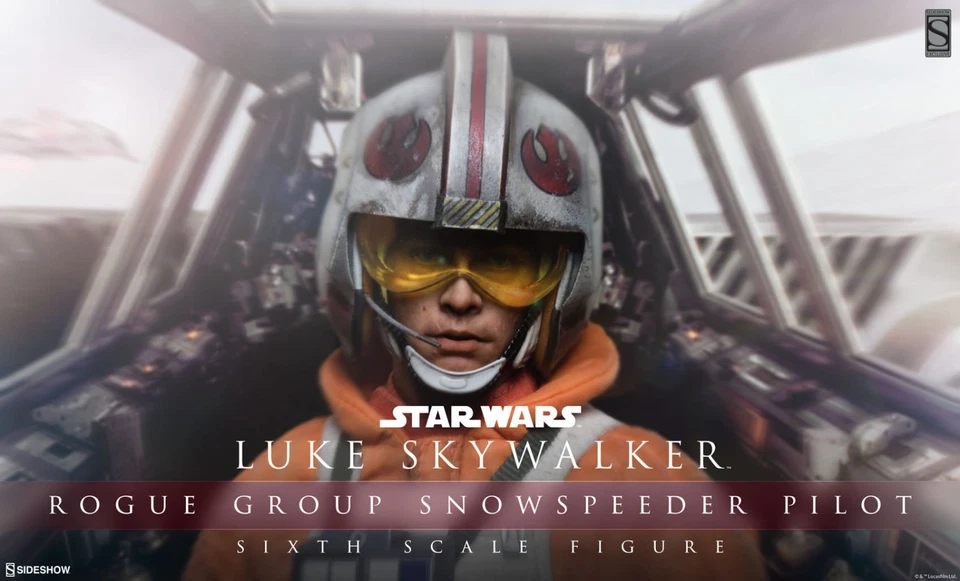 SIDESHOW STAR WARS LUKE SYWALKER ROGUE GROUP SNOWSPEEDER EXCLUSIVO 12" 1/6 2013 Foto 3 de 4