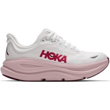 HOKA Bondi 9 Road-Running Shoes - Women's, Color: White/Pink Opal
