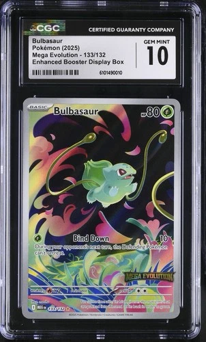 Bulbasaur - (Mega Evolution Stamped) 133/132 - CGC Gem Mint 10