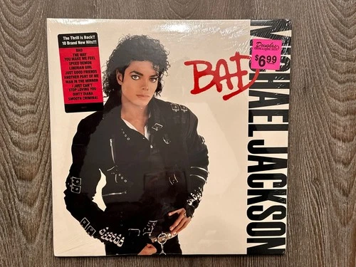 MICHAEL JACKSON Bad LP original 1987 First Press FACTORY SEALED w/ HYPE STICKER