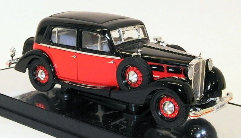 Signature Models 1/43 Scale PM43702 - 1935 Maybach SW35 H/Top Spohn - Red/Black - Image 2 of 4