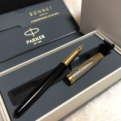 Brand new, unused hoodie, Sonnet Premium, Silver & Black, Shizure Fountain Pen,