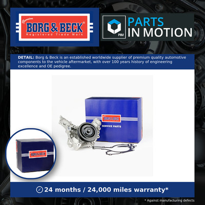 Water Pump BWP2190 Borg & Beck Coolant 2722000401 2722000901 A2722000401 Quality
