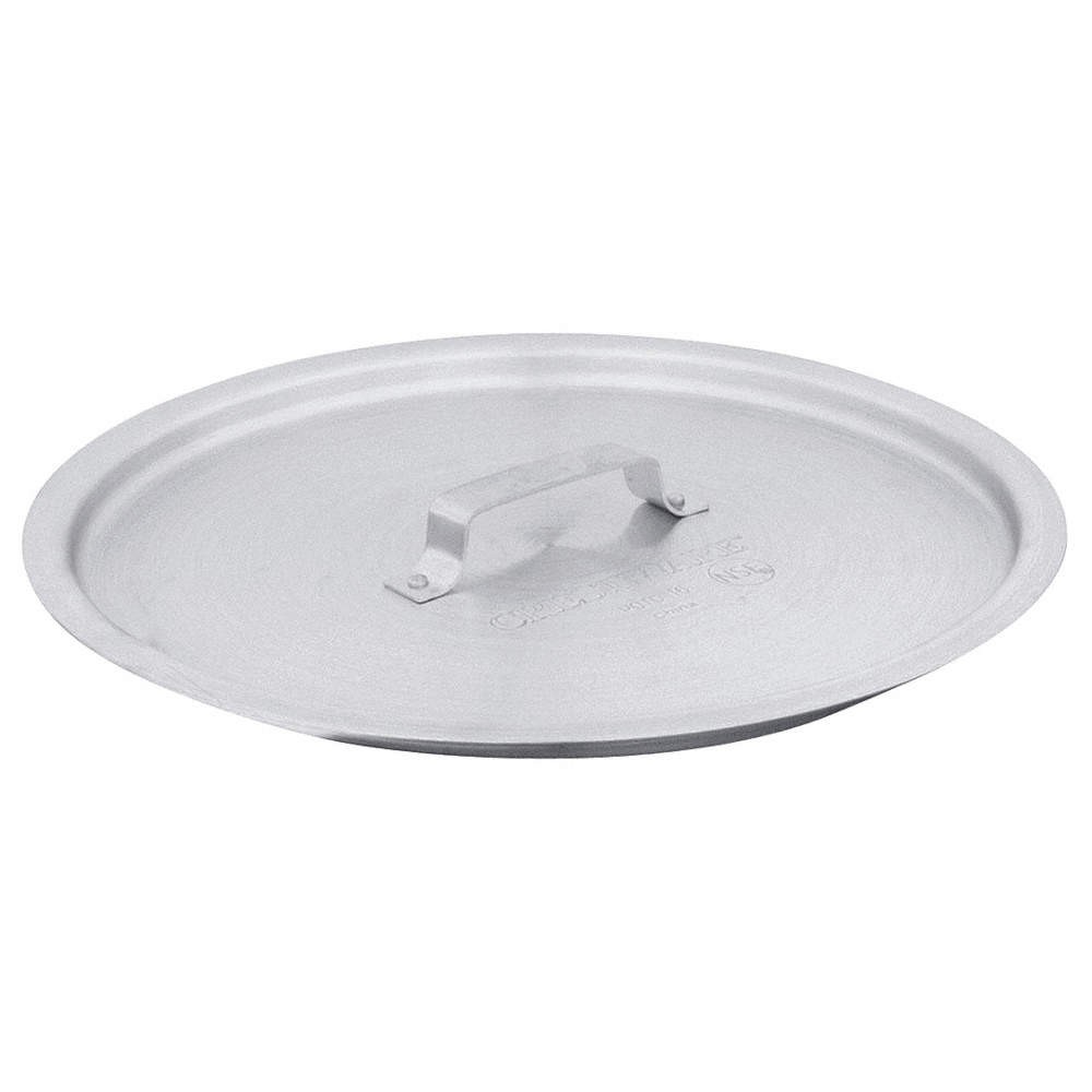 CRESTWARE POTC24 Stock Pot Cover,14 in Dia,Aluminum 21D881