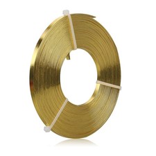 Flat Aluminum Wire - 5 x 1mm - 32.8 Feet Wide Jewelry 5 1mm 10m, Gold