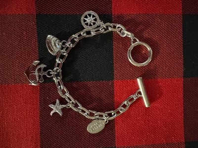 Buckley London Nautical Charm Bracelet - 8'' Toggle Clasp 