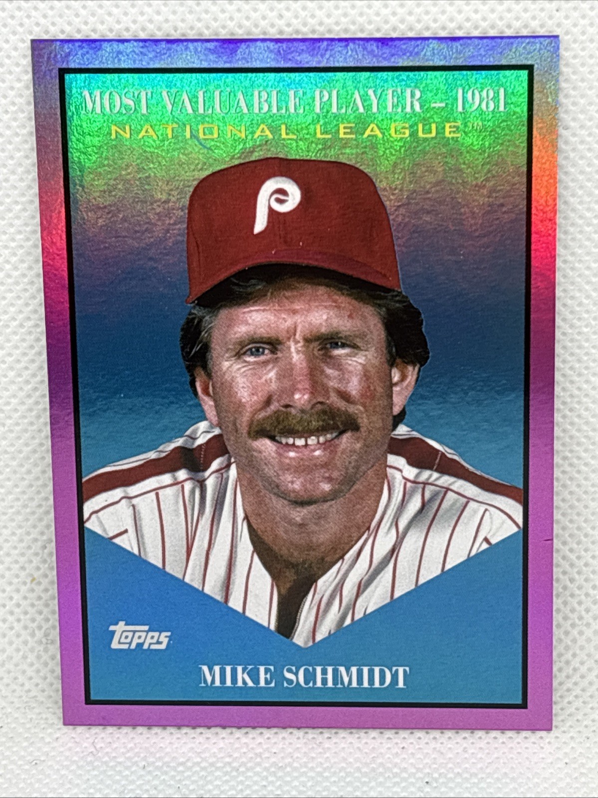2025 Topps Update #MV-28 Mike Schmidt Most Valuable Pink Foil