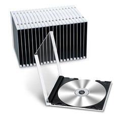 Kigley 25 PCS CD JEWEL CASE,55g each, SINGLES & REGULAR FORMAT, Slide in Black