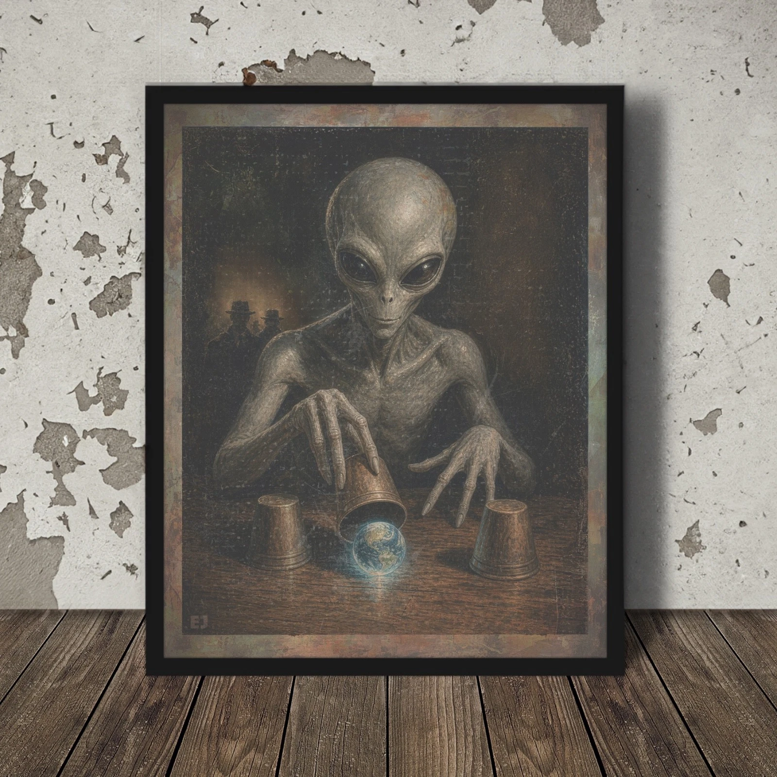Vintage ALIEN DISCLOSURE Wall Art, Cryptid Earth Poster, UFO Horror Sci-fi Decor
Opens in a new wind