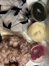 Lot Of 5 Vintage Half Hats And Veil As Is