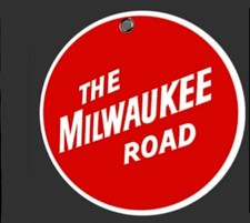 Railroad's Iconic The Milwaukee Road Metal Garage Man Cave Sign