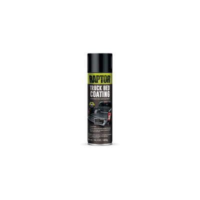 U Pol Products RAPTOR 4879 1K Truck Bed Coating, 14.3 oz Aerosol Can, Black, 8.6