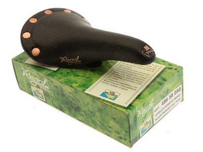 Selle San Marco Regal Girardi 1987 Cuir Brun Foncé - Vintage Vélo Course