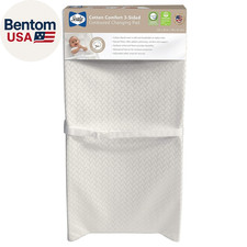 Cotton Comfort Waterproof 3-Sided Contoured Diaper Changing Pad for Dresser or T