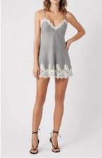 Loveshackfancy Teddi Dress Grey Melange