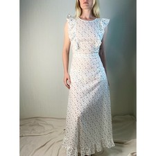 CHRISTY DAWN Jessa Maxi Dress in Pearl Aster Garden Print NWT US LARGE 